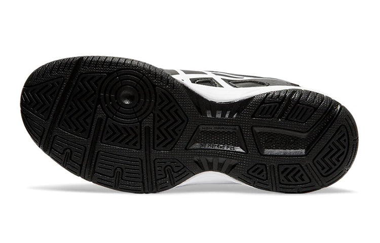 (GS) ASICS Court Slide Clay 'Black White Yellow' 1044A006-001