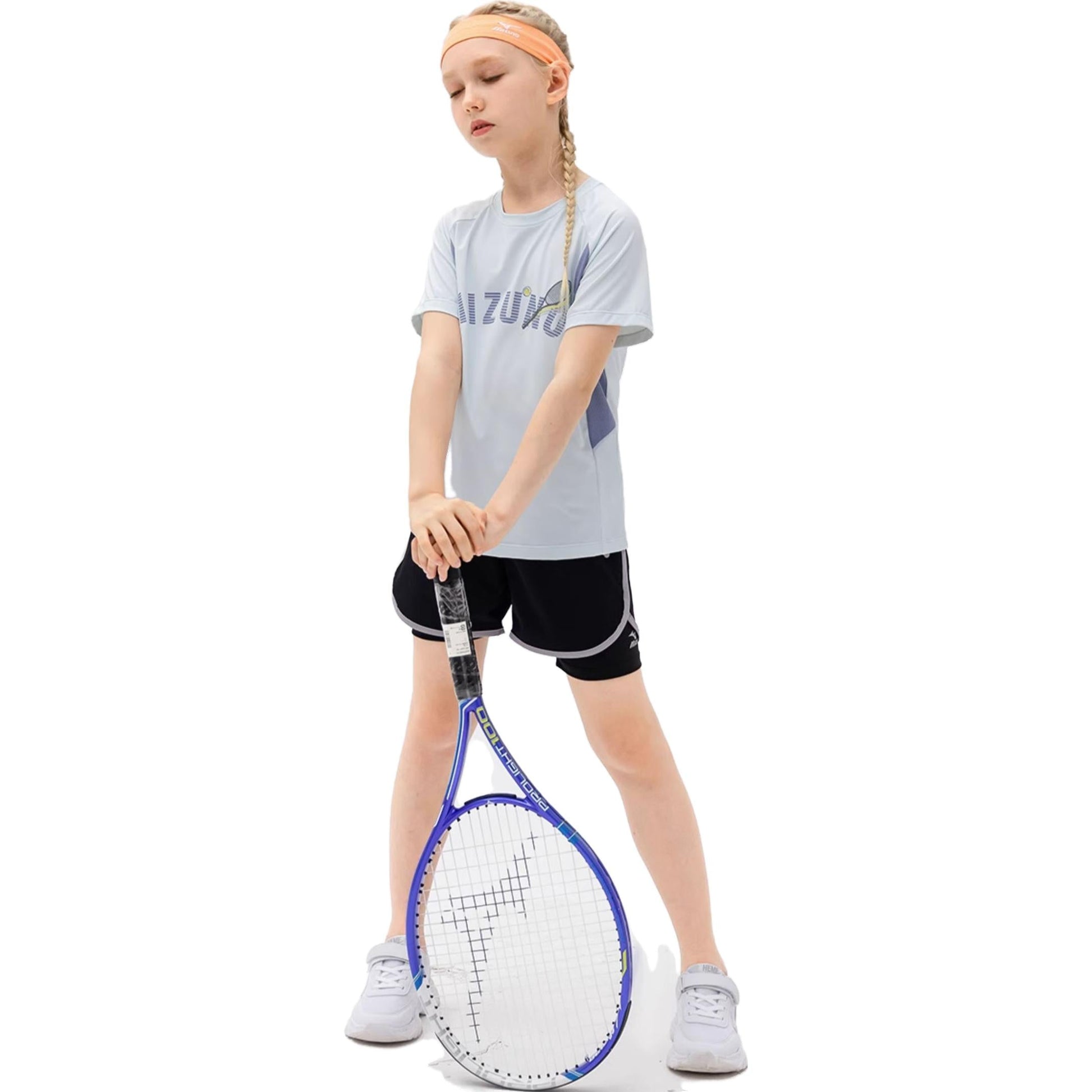 (GS) Mizuno Casual T-shirt 'Blue' T1239