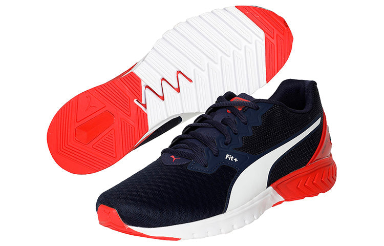 PUMA Ignite Stride Low Running Shoes Blue/White/Red 191387-05