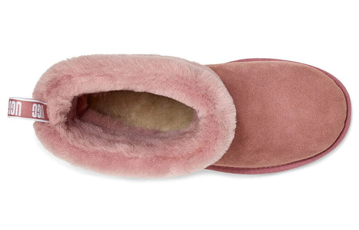 (WMNS) UGG Classic Mini Fluff Quilted Boot 'Pink Red' 1098533-PDW