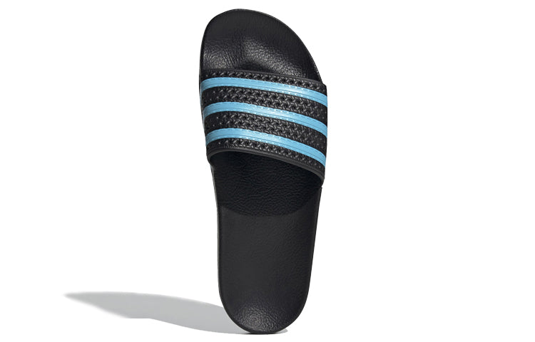adidas originals Adilette Slides 'Black Blue' EF5503
