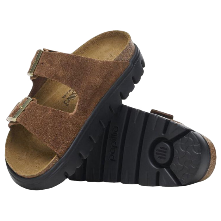 Birkenstock Arizona Chunky Suede Leather 'Dark Tea Black' 1028389