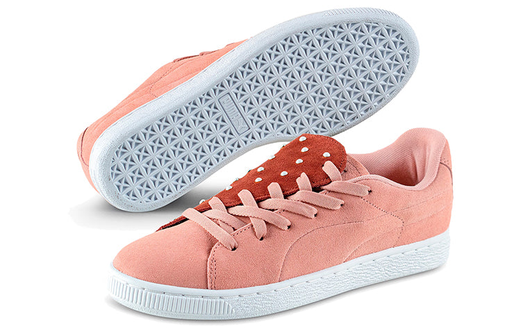 (WMNS) PUMA Suede Crush Pearl Studs Casual Board Shoes Pink/White/Red 370380-01