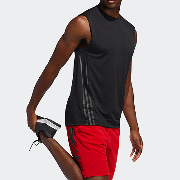 adidas Solid Color Training Sports Vest Black FL4317