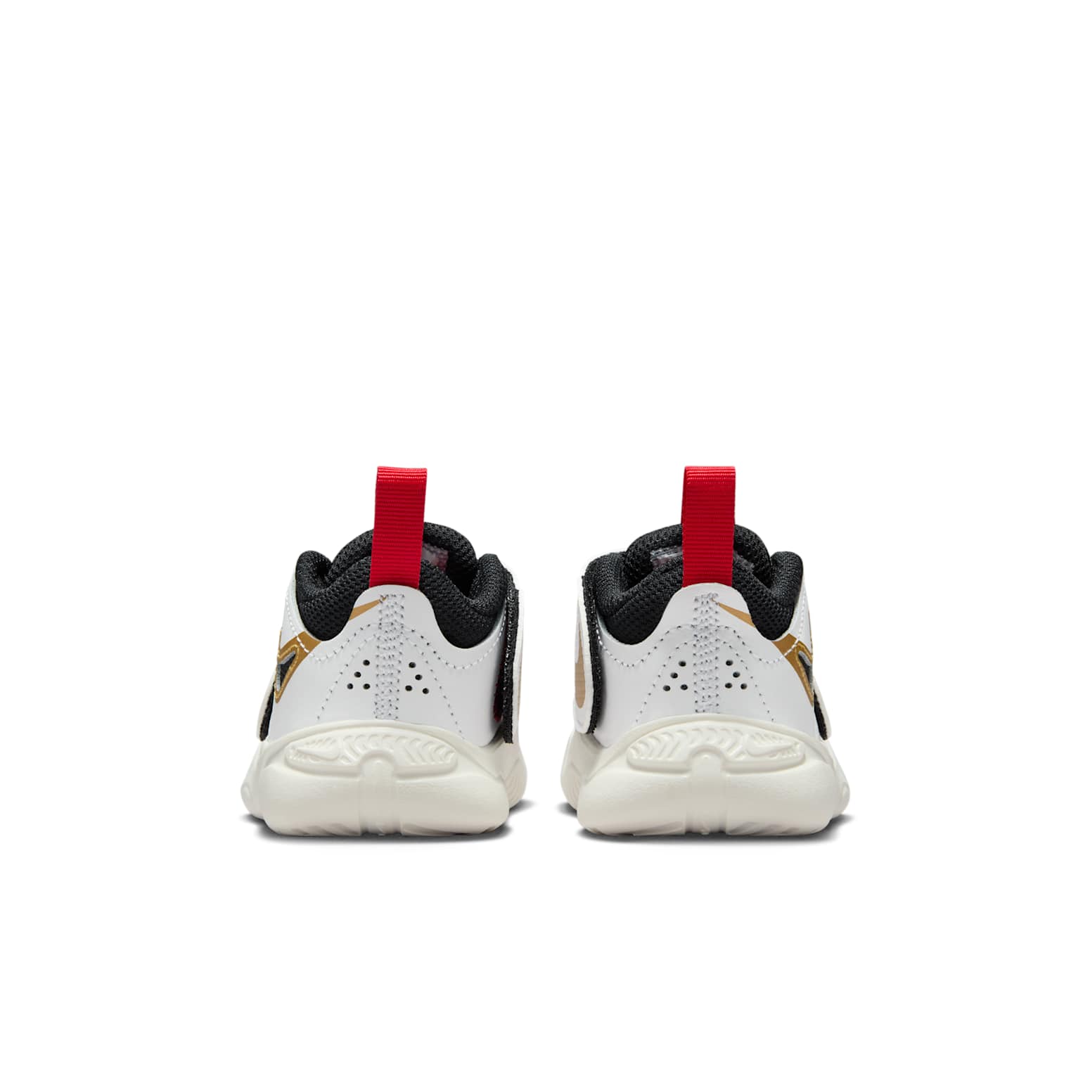 (TD) Nike Team Hustle D 11 'White Metallic Gold University Red Black' DV8995-104