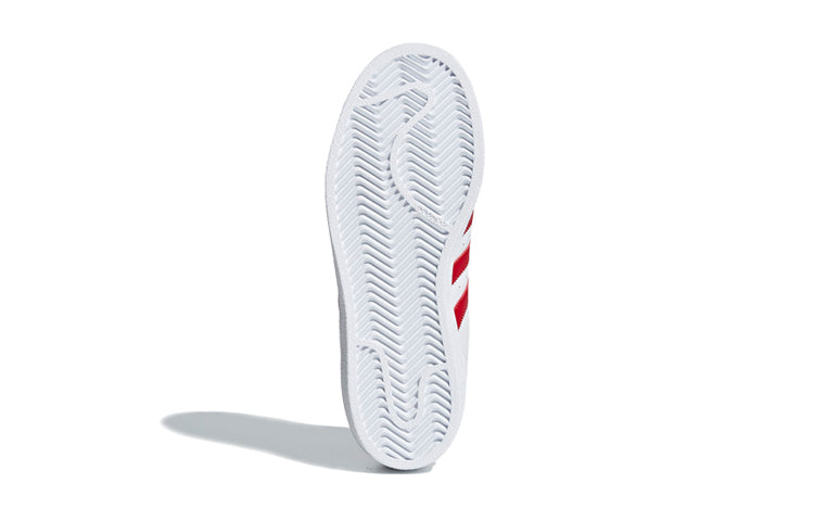(GS) adidas Superstar J 'White Scarlet' CG6609