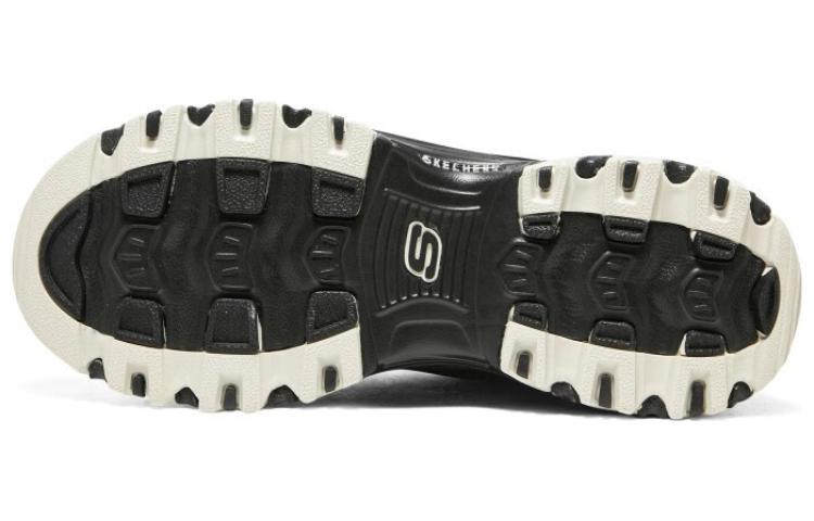 (WMNS) Skechers D'Lites Zip Along Shoes 'Black' 896269-BKNT