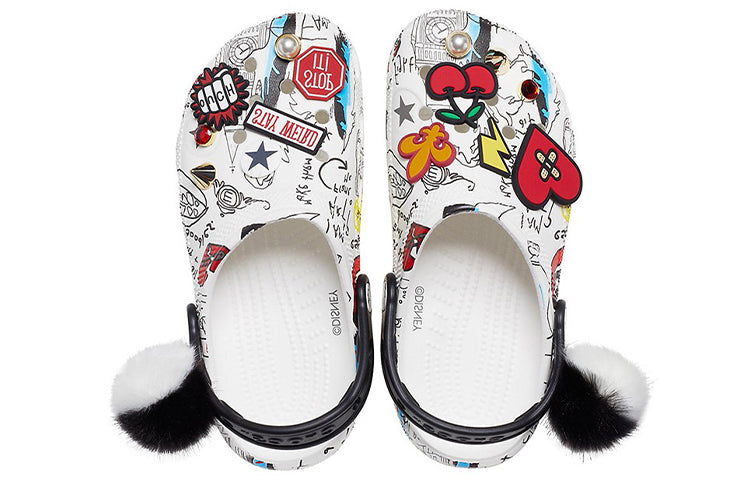 Disney x Crocs Pattern Unisex White Sandals 207401-100