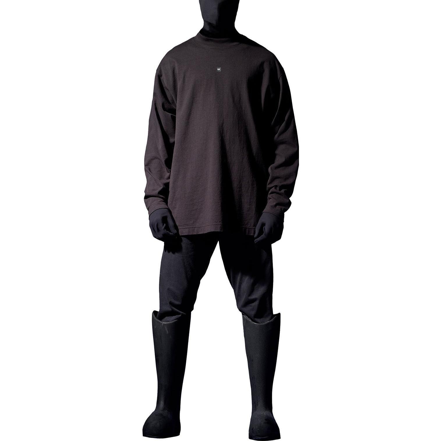YEEZY Gap Logo Longsleeve T-shirt 'Black' YEEZY-SS22-046