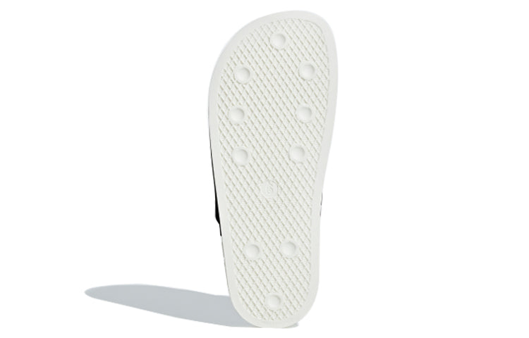 (WMNS) adidas originals Adilette Luxe 'Black White' CG6554