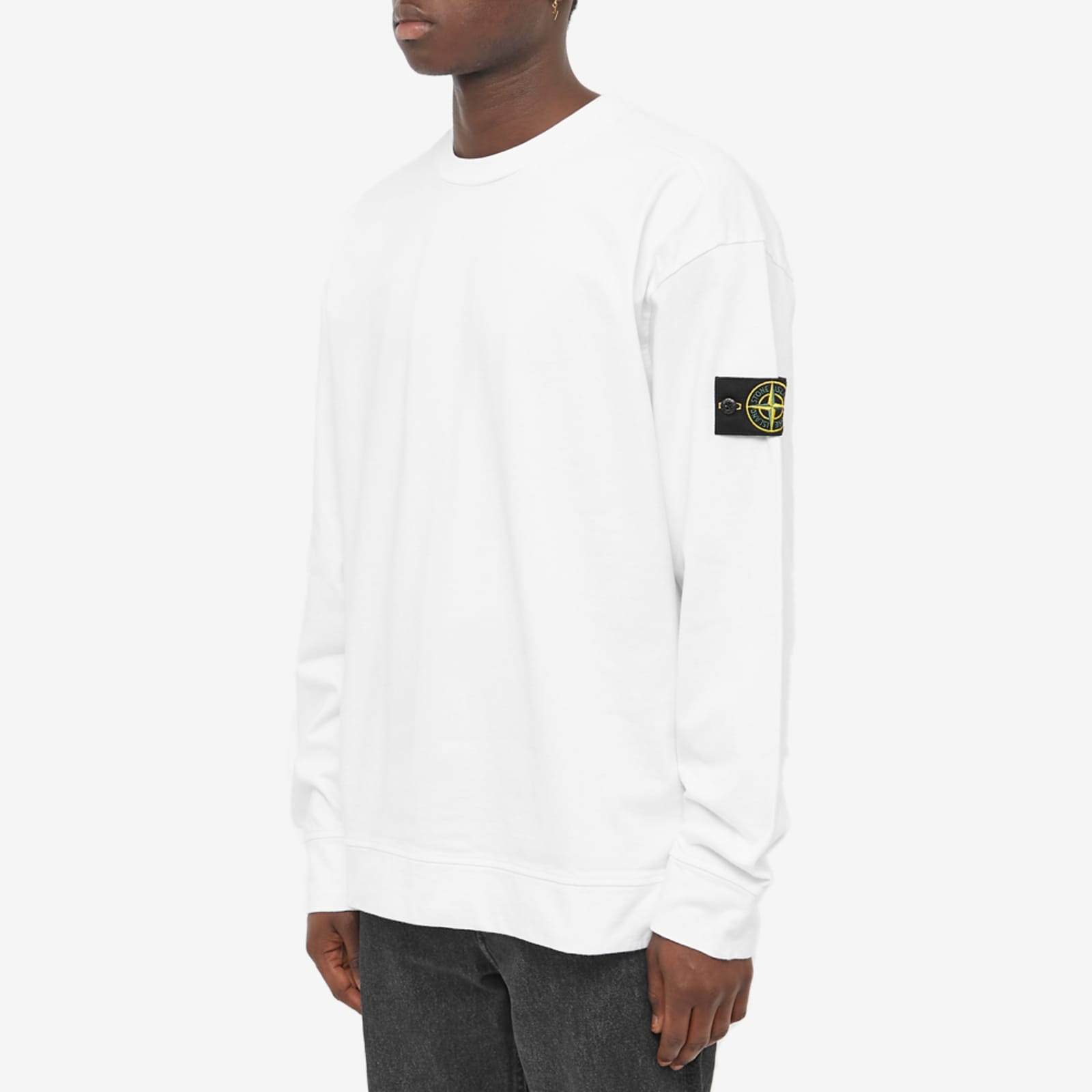 STONE ISLAND Garment Dyed Crew Sweatshirt 'White' 761563750-V0001