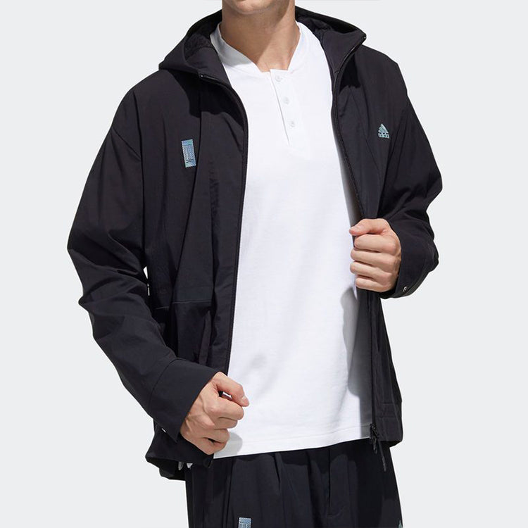 Men's adidas Windproof Sports Jacket Black FM9353