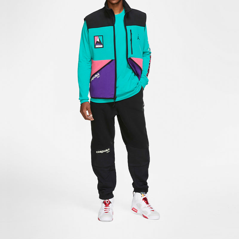 Air Jordan Winter Utility Cordura Stay Warm polar fleece Splicing Casual Sports Running Long Pants Black CT3385-010