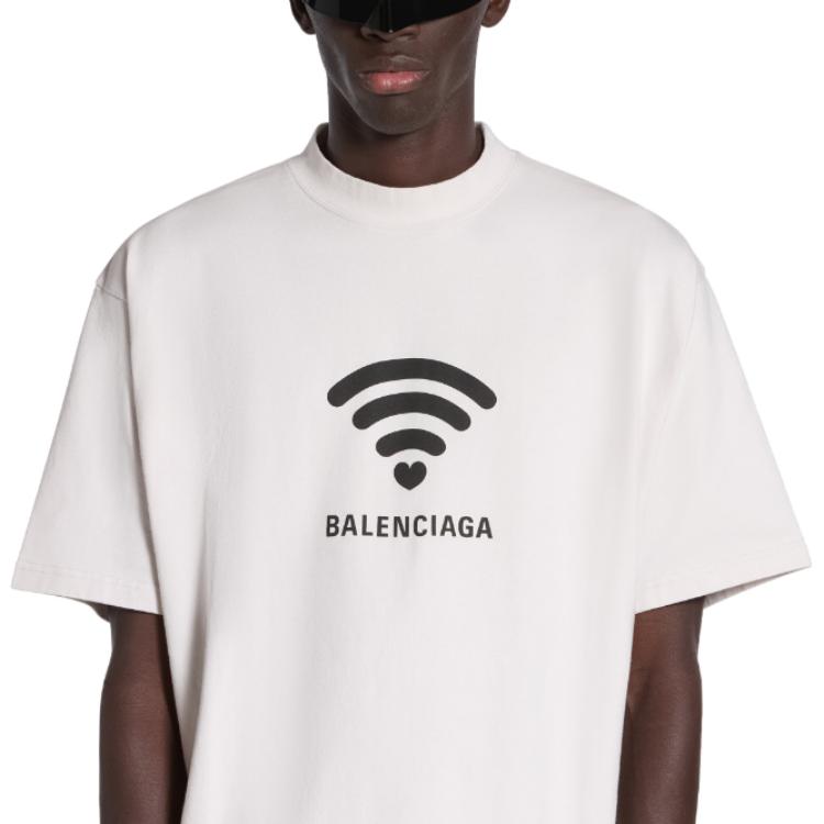 Balenciaga Lo_ve T-shirt 'Off White' 764235TQVK23307