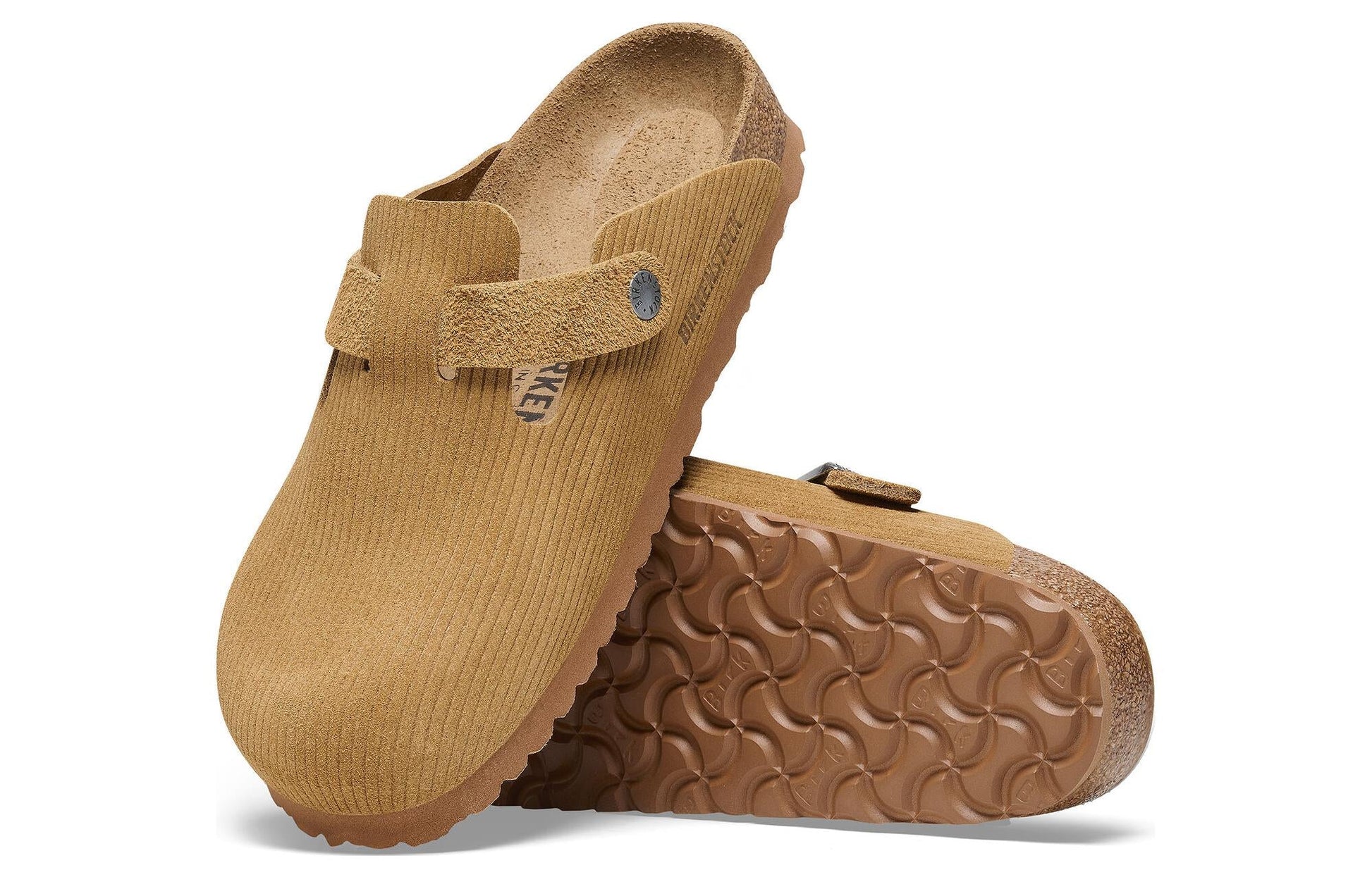 Birkenstock Birkenstock Boston Suede Embossed 'Butterscotch Brown' 1025647