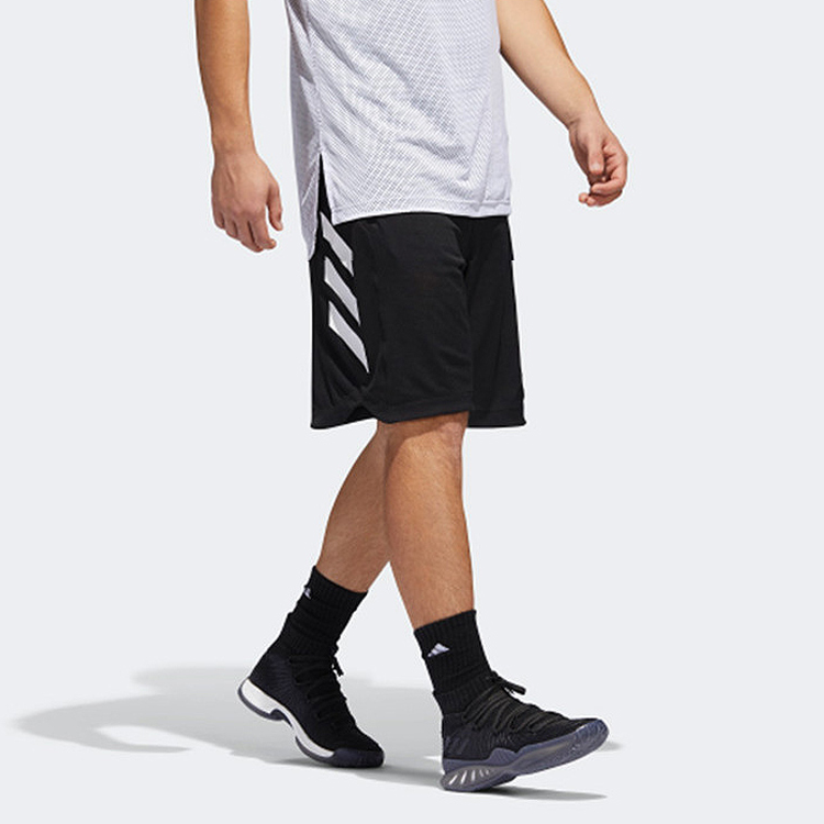 adidas Logo Printing Basketball Sports Breathable Shorts Black CE6969