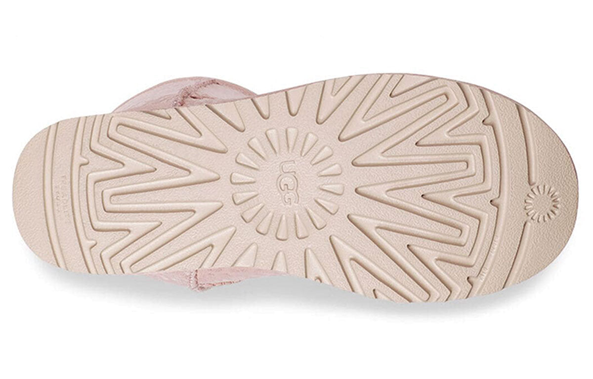 (WMNS) UGG Classic Short Snow Leopard Fleece Lined Pink 1113495-QRT