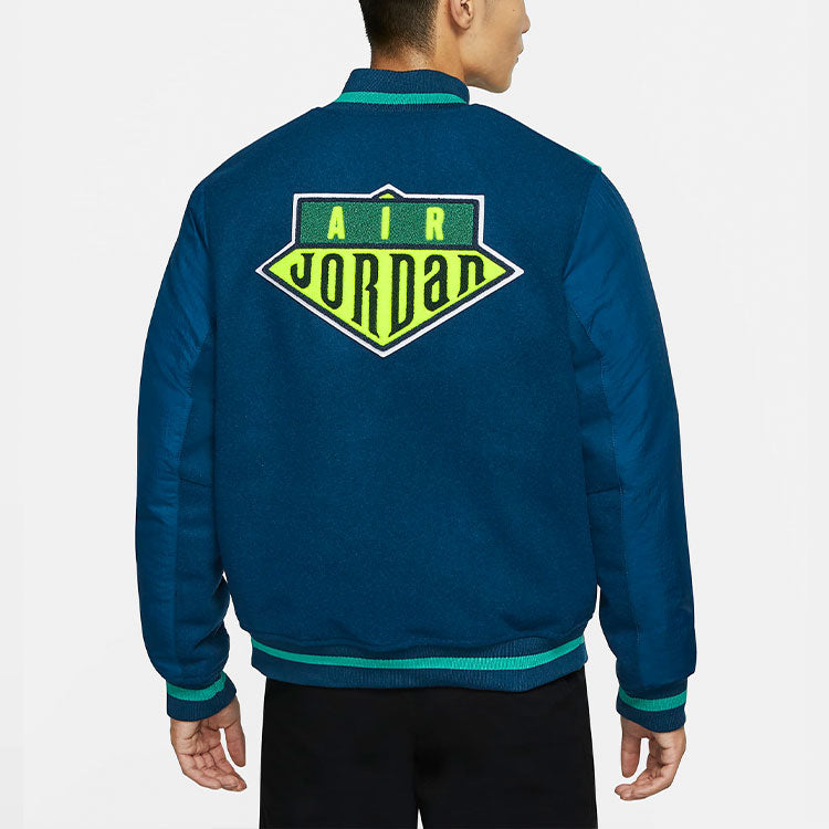 Air Jordan MENS DNA Casual Baseball Jacket Blue CK9351-432