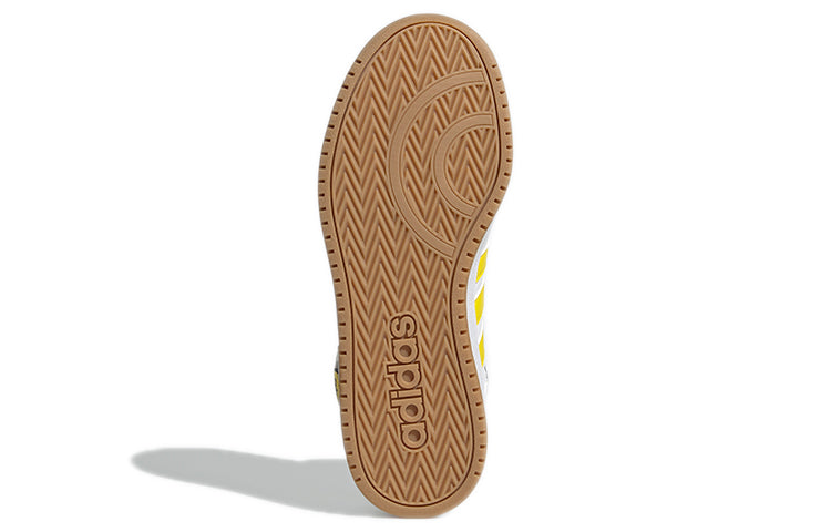 (WMNS) adidas Hoops 2.0 Mid Shoes 'White Solar Yellow' GY7617
