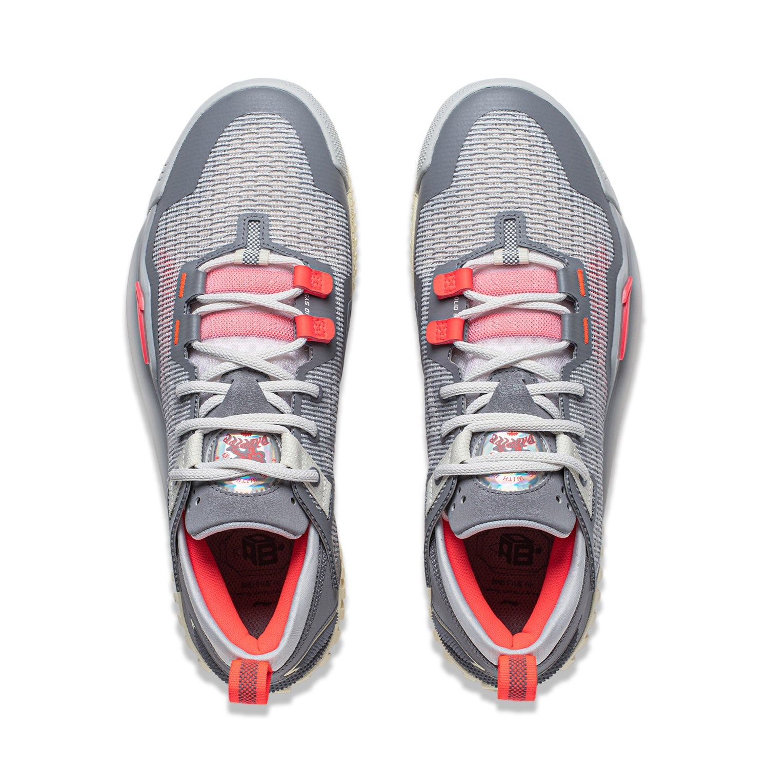 Li-Ning BadFive 3 Low 'Grey Orange' ABFU005-1