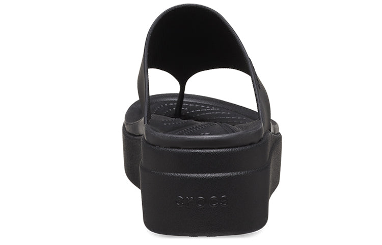 (WMNS) Crocs Brooklyn Flip 'Black' 208727-001