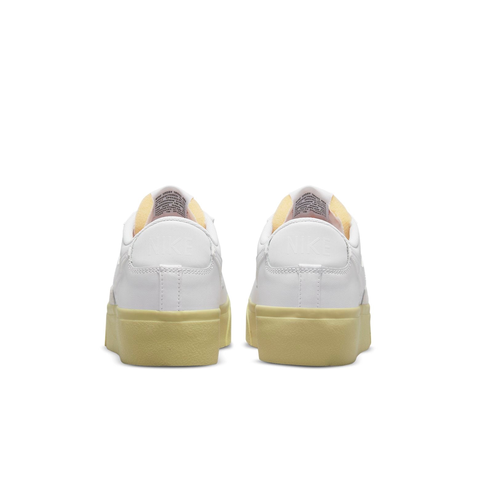 (WMNS) Nike Blazer Low Platform 'White Lemon Wash' DJ0292-109
