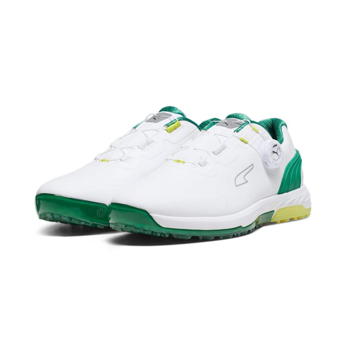 Puma Alphacat Nitro Disc Golf 'Puma White Archive Green Yellow Burst' 378920-01