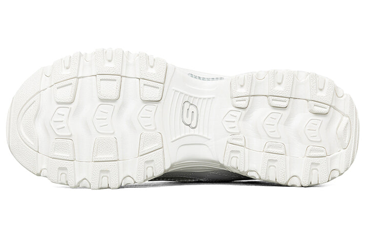 (WMNS) Skechers D Lites Low-Top Running Shoes White 149463-WHT