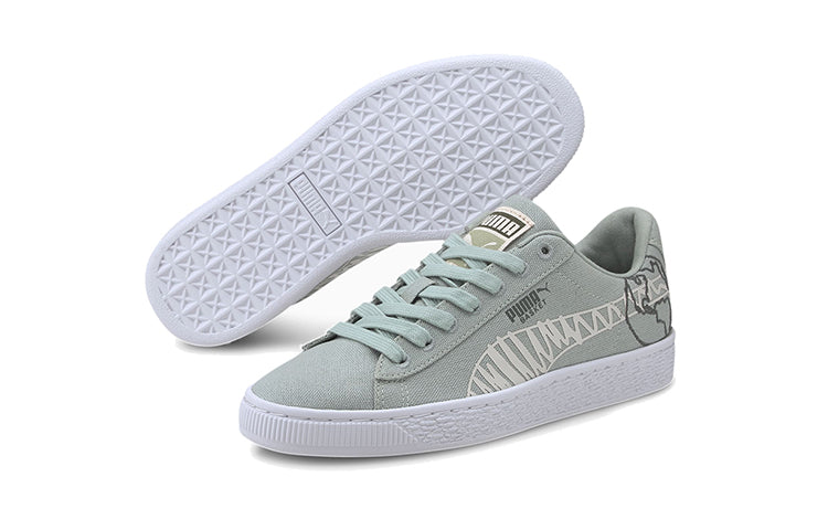 (GS) PUMA Basket Canvas Winter 'Time 4 Change - Aqua Grey' 374300-03