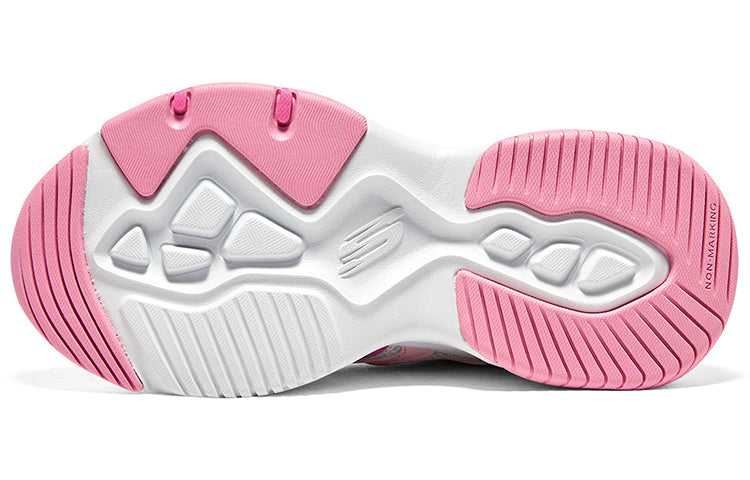 (GS) Skechers Dlites 4.0 'White Pink' 302586L-PKW