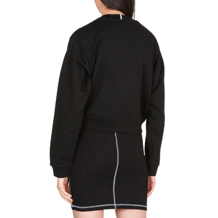 (WMNS) Alexander McQueen SS21 Round Neck Pullover Long Sleeves Sweatshirt 'Black' 624675-RQR2-01000
