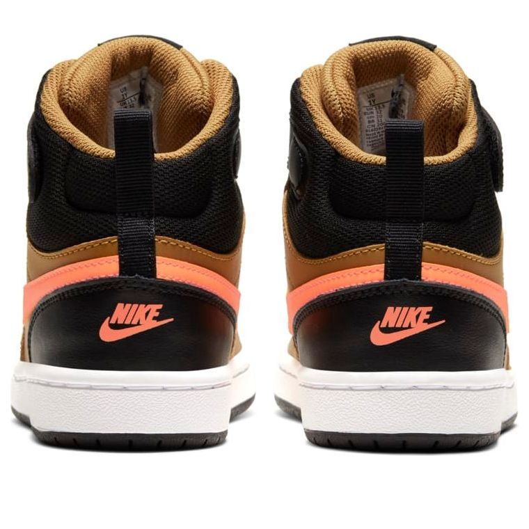 (PS) Nike Court Borough Mid 2 'Yellow Black White' CD7783-700