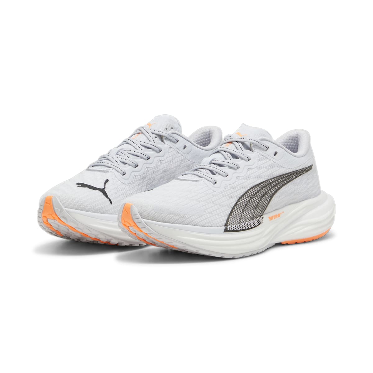 (WMNS) PUMA Deviate Nitro 2 'Silver Mist Neon Citrus' 376855-27