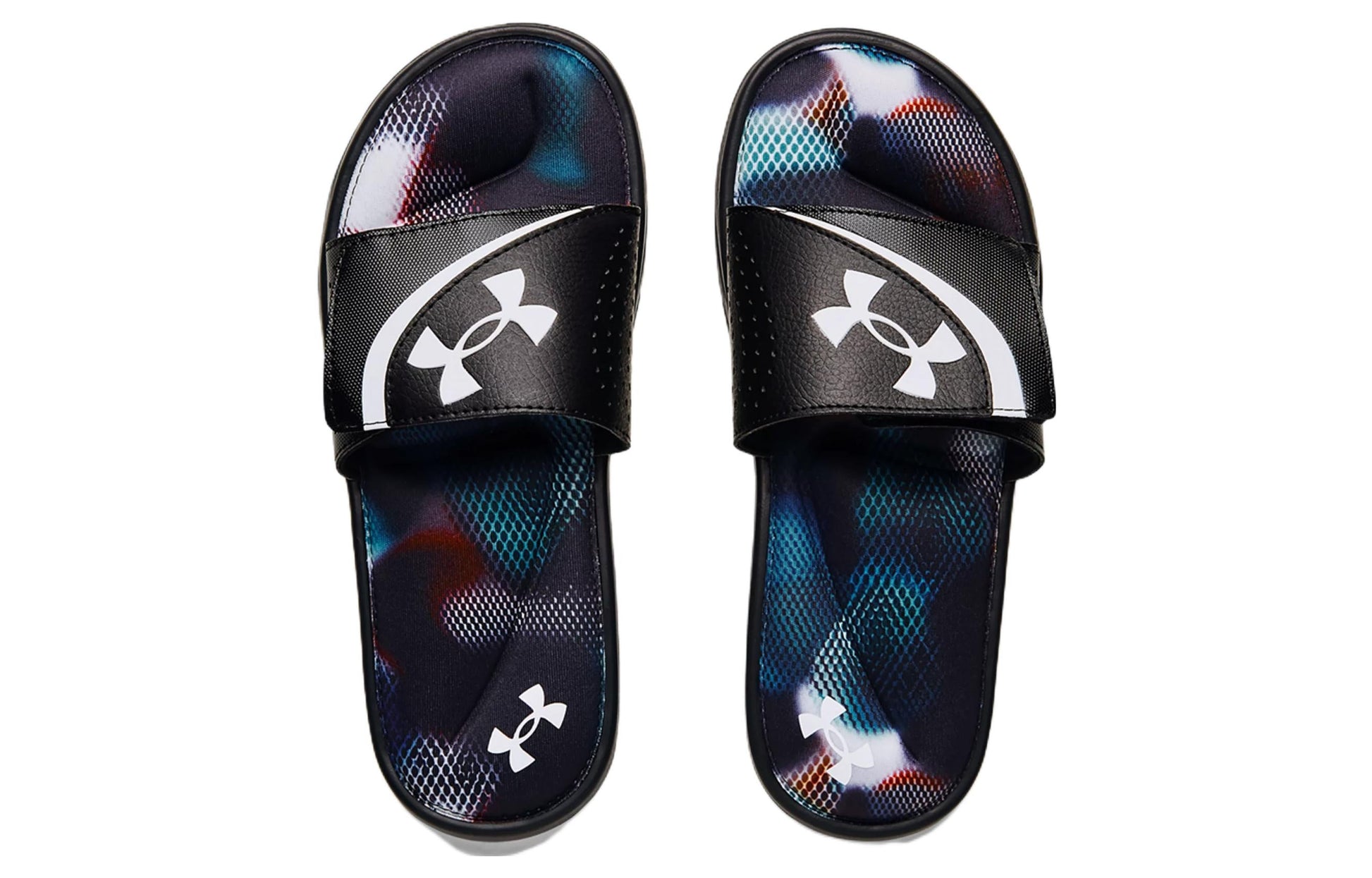 Under Armour Ignite 6 Graphic Strap Slide 'Cruise Blue Camo' 3024450-400