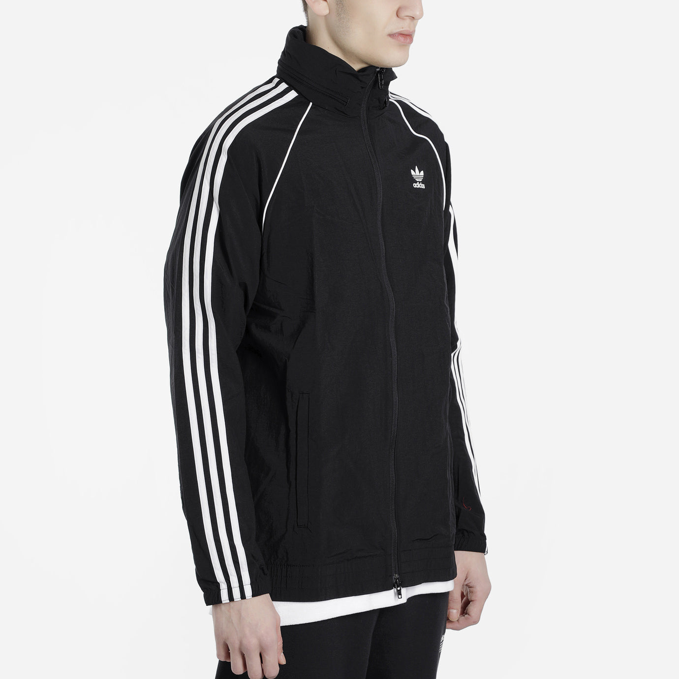 adidas originals SST Winbreaker Black logo CW1309