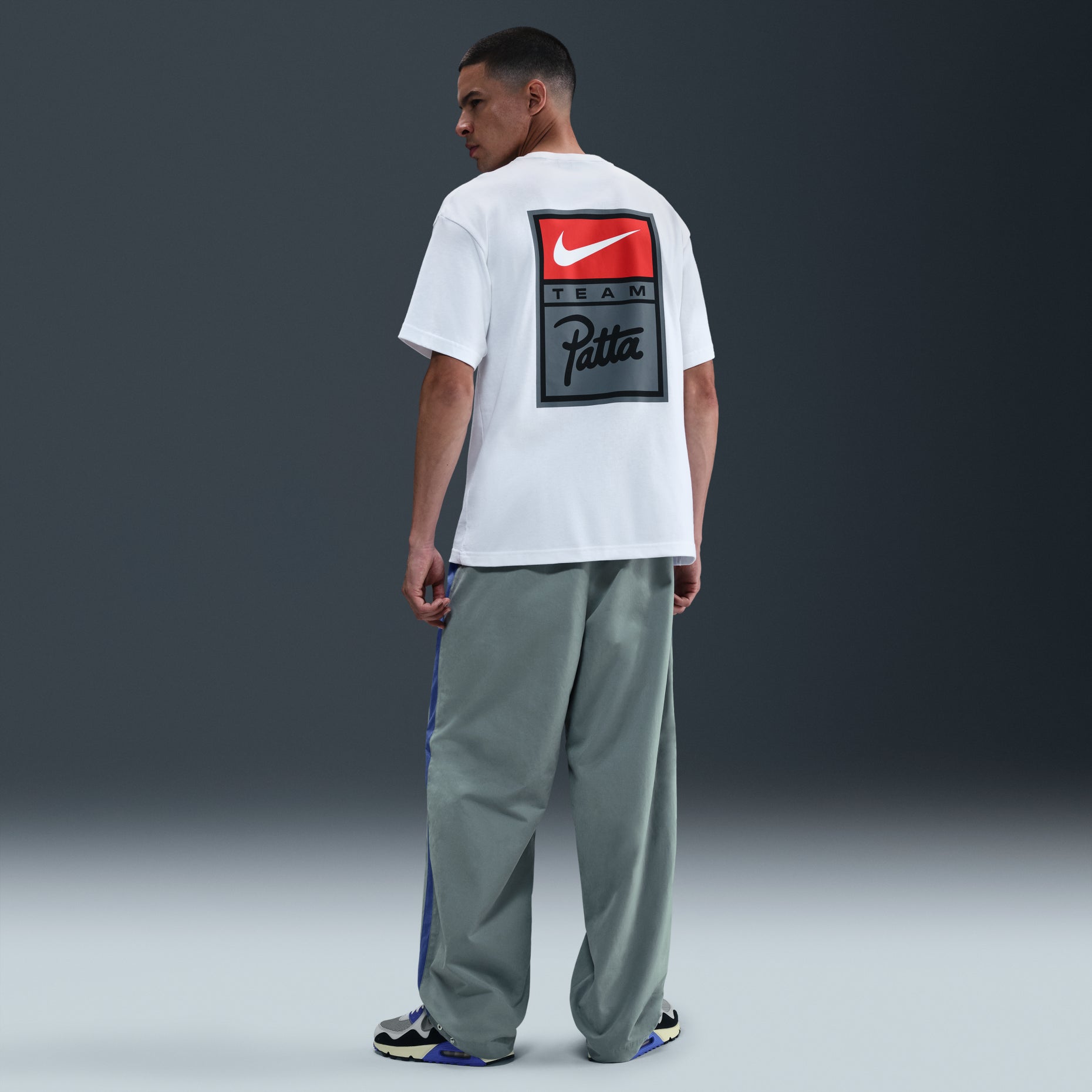 Nike x Patta Track Pants Asia Sizing 'Grey Blue' HJ0738-073