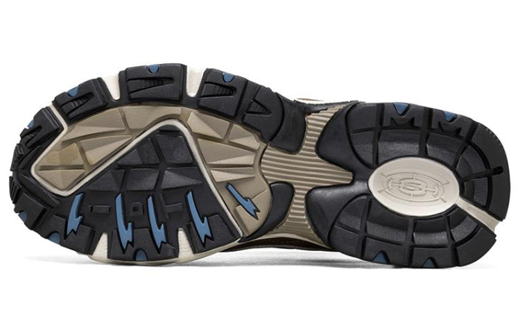 Skechers Stamina Running Shoes Black/Brown/Blue 666096-BRN