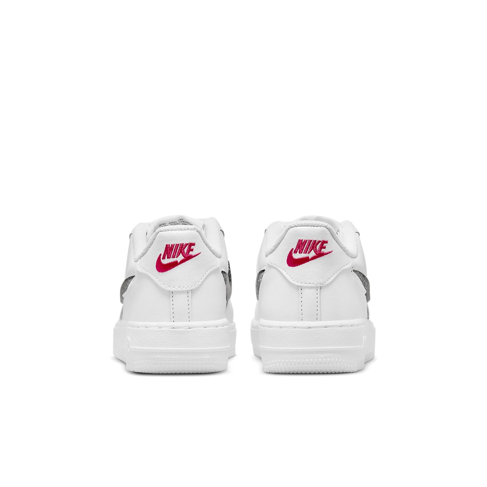 (GS) Nike Air Force 1 LV8 'White Black Metallic Silver' DC9651-100