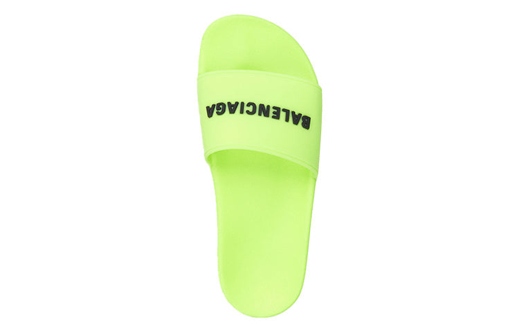 (WMNS) Balenciaga Pool Slides 'Fluo Yellow' 565547W1S827321