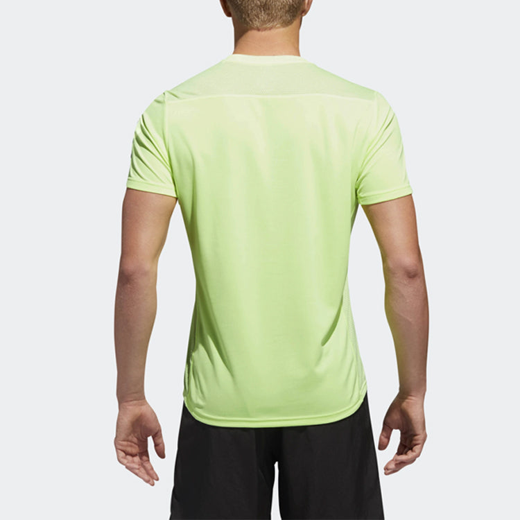 adidas Own The Run TEE Running Short Sleeve Fluorescence Yellow DX1316