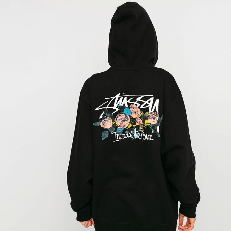 Stussy itp Roses Hood Rose Flowers Unisex Black 1924574