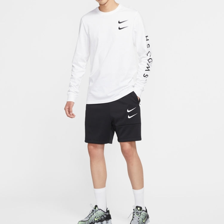 Nike Sportswear Swoosh Casual Sports Shorts Black CU3912-010