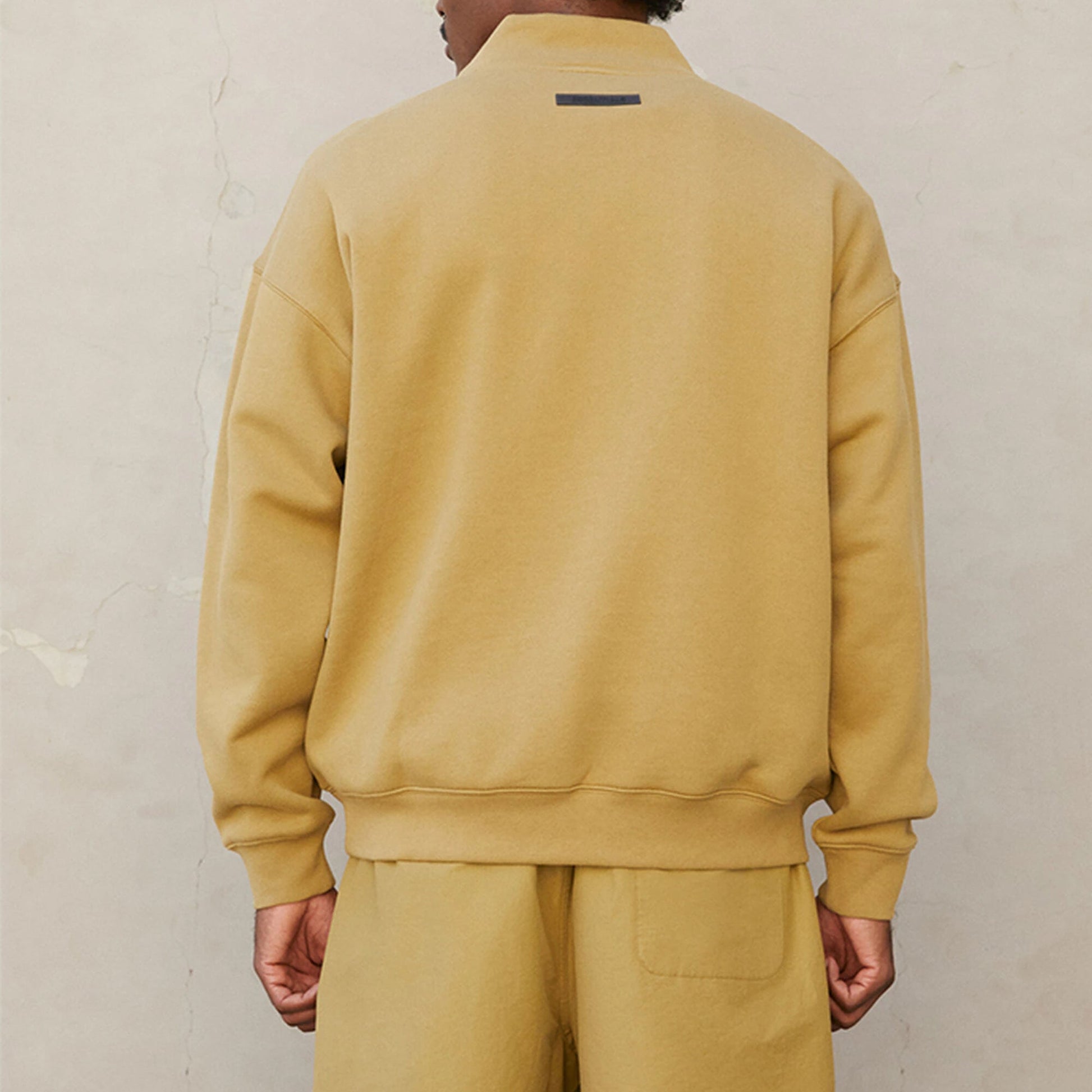 Fear of God Essentials FW21 Pullover Mock Neck Sweatshirt 'Amber' FOG-FW21-012