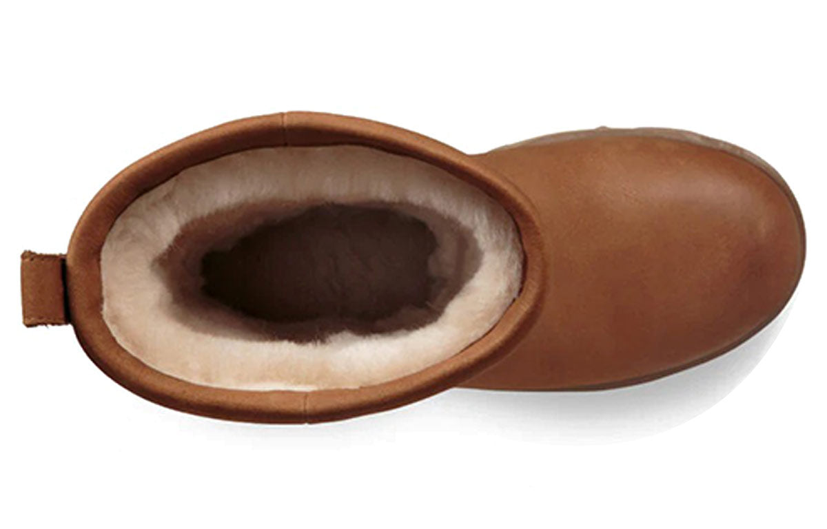 (WMNS) UGG Classic Short Leather 'Chestnut' 1017509-CHE