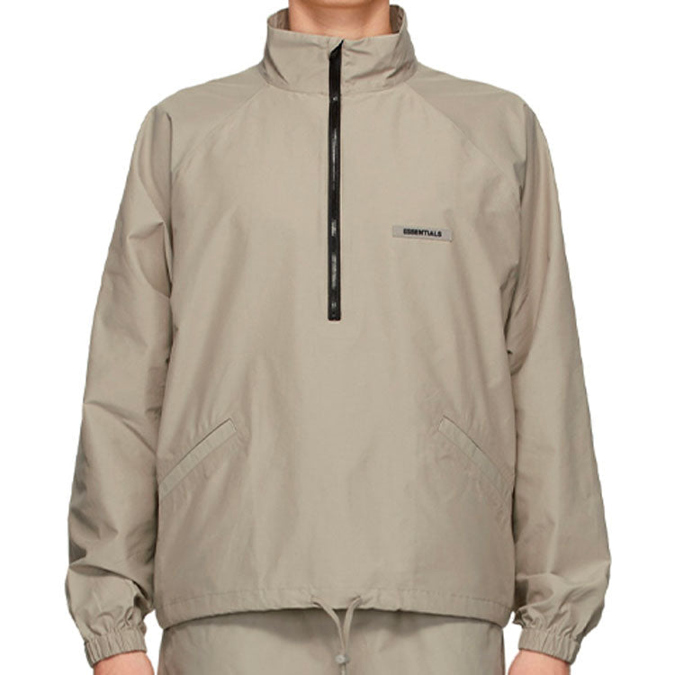Fear of God Essentials FW20 Half-Zip Track Jacket Moss FOG-FW20-188