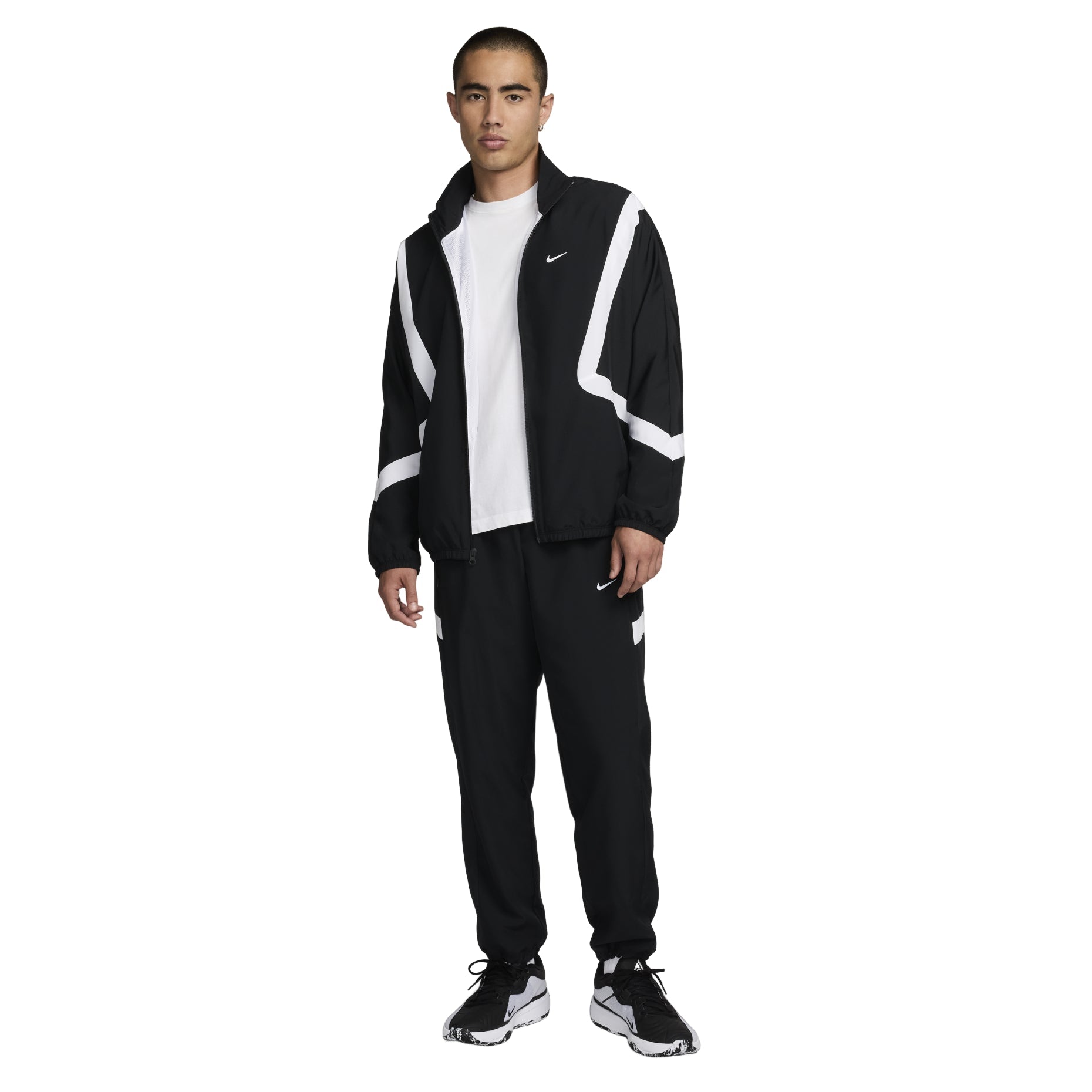 Nike Icon Woven Basketball Pants Asia Sizing 'Black White' FZ0251-010