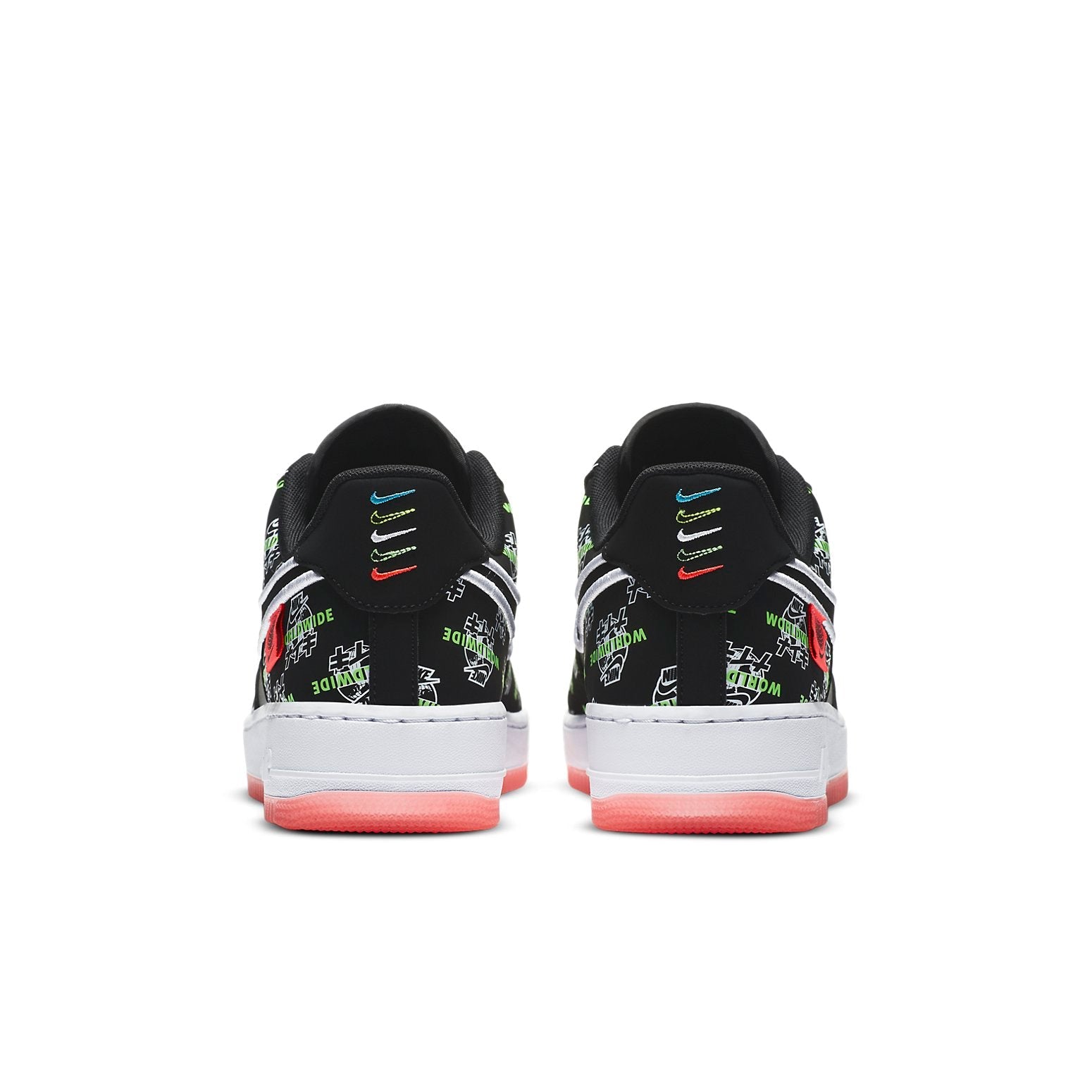 Nike Air Force 1 07 LV8 Worldwide 'Black White Red' DA1343-003