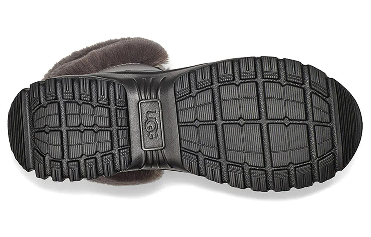(WMNS) UGG Yose Fluff Snow Boots Dark Grey 1112328-DGRY