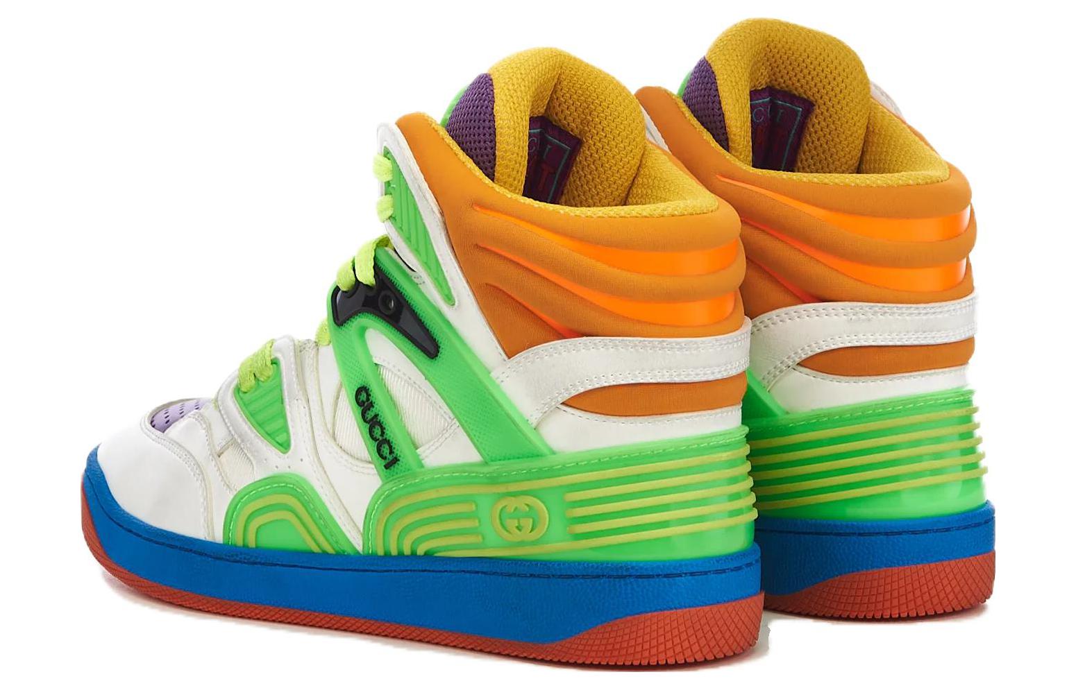 (WMNS) Gucci Basket High'White Green Purple' 661310-2SH80-9062