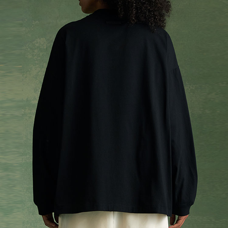Fear of God Essentials FW23 Long Sleeve Tee 'Jet Black' 125BT232010F